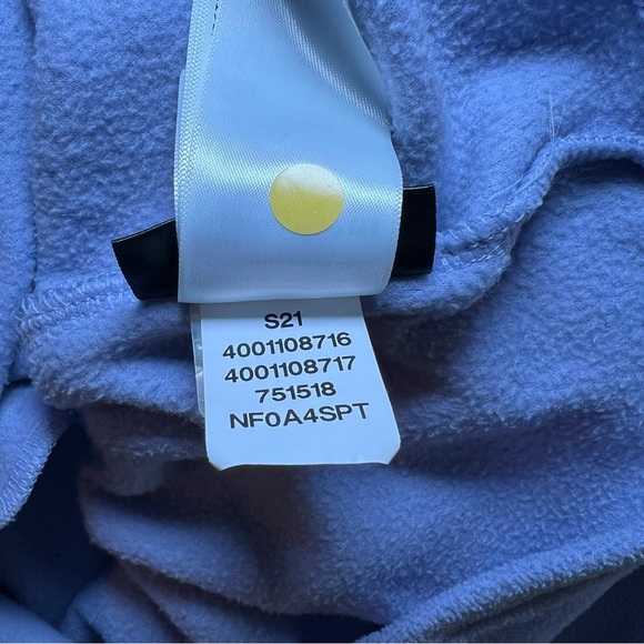 The North Face Cropped Fleece 1/4 Zip Pullover Sweatshirt Light Purple Womens M - Picture 7 of 8